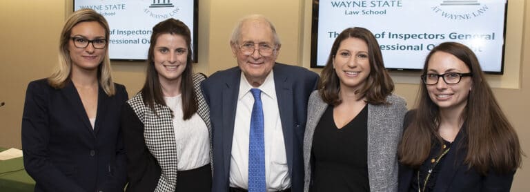 Carl Levin and interns_currently used as banner picture