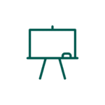 Icon, dark green, blackboard