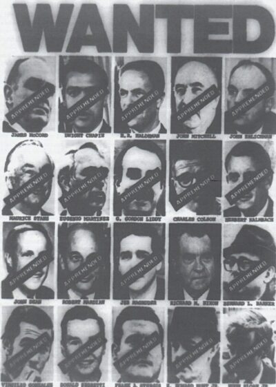 Wanted poster for Watergate participants (Source: Library of Congress)